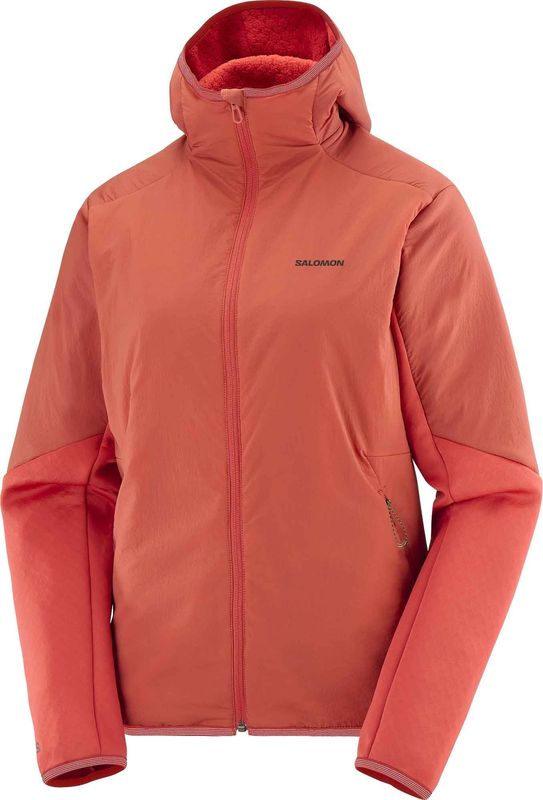 Manteau Salomon Outline Hybrid Warm Femme Rouge tandoori