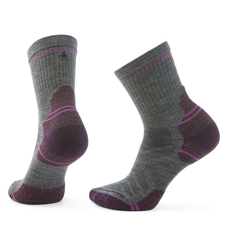 Bas Smartwool Hike Targeted Cushion Mid Femme Gris