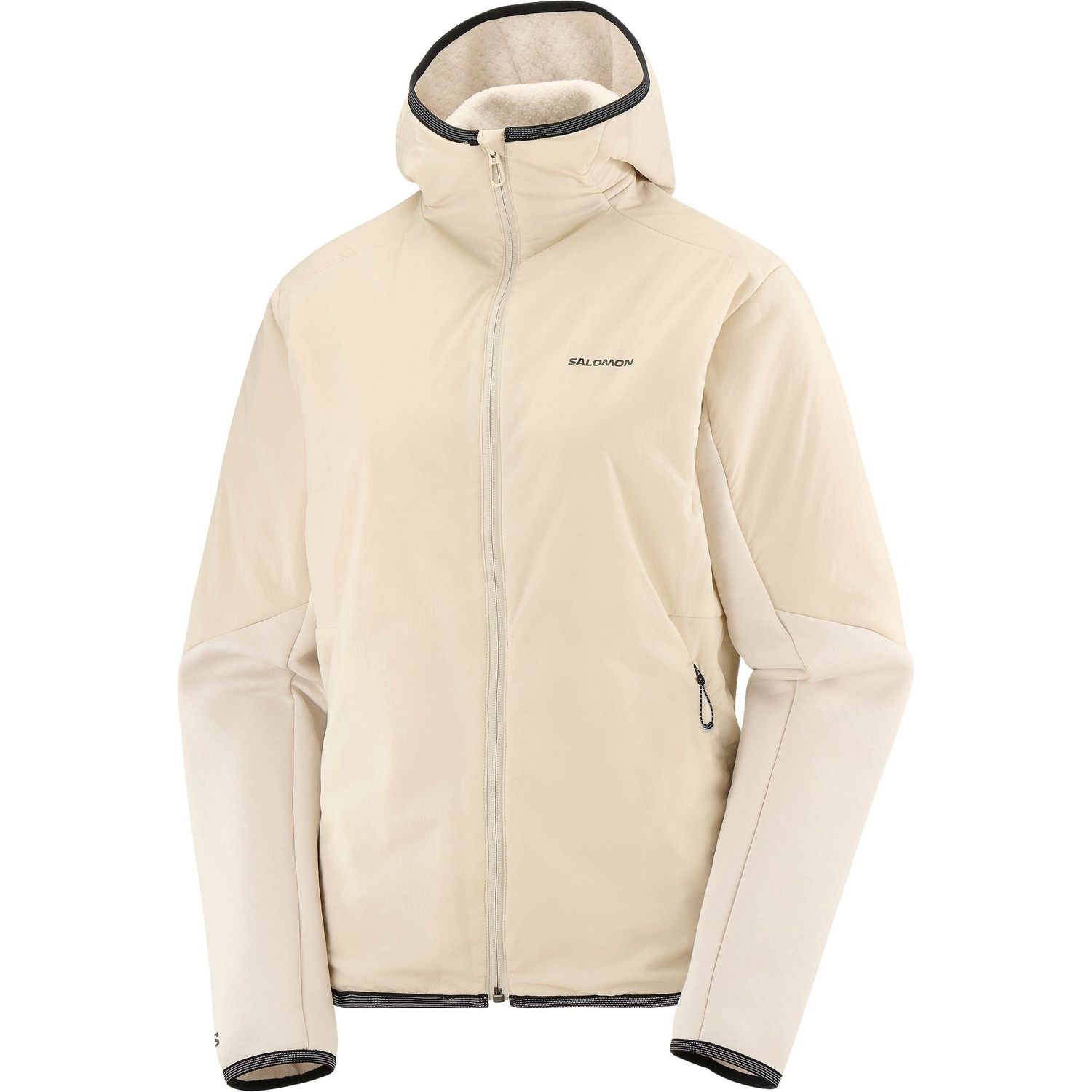 Manteau Salomon Outline Hybrid Warm Femme Blanc cassé