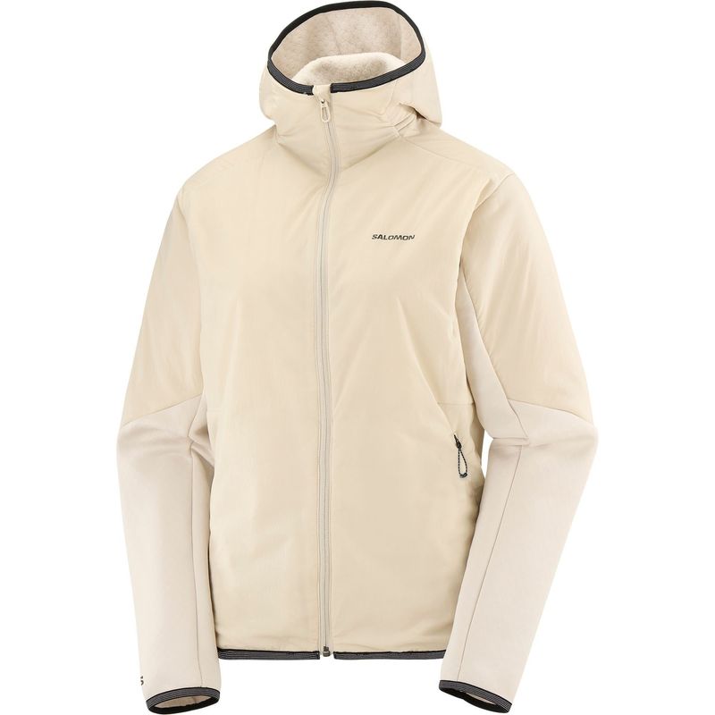 Manteau Salomon Outline Hybrid Warm Femme Blanc cassé