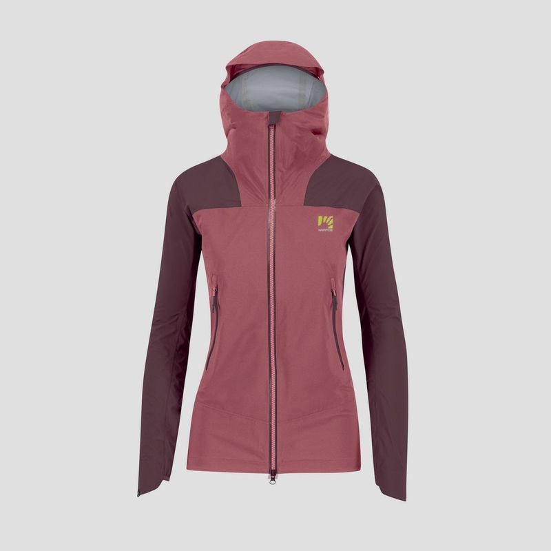 Manteau Karpos Valsesia Shell Femme Rose/Bordeau