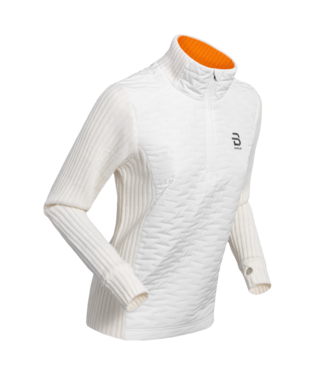 Chandail manches longues Bjorn Daehlie Comfy 2.0 Demi Zip Femme Blanc