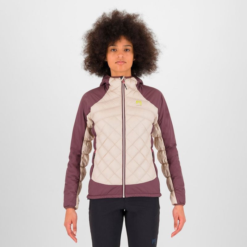 Manteau Karpos Lastei Active Plus Femme Avoine/Bordeau