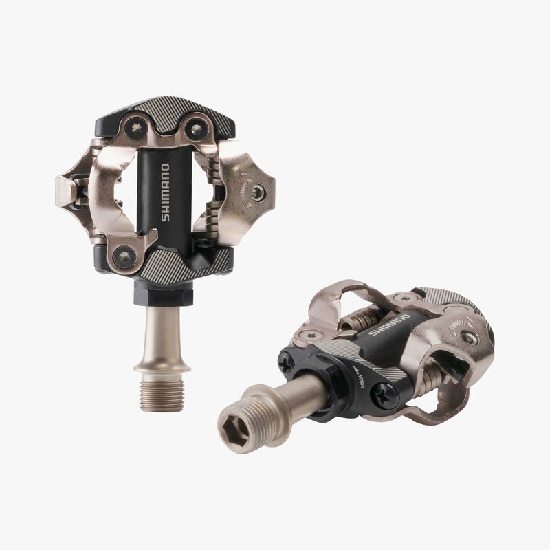Pédales Shimano PD-M8100 Deore XT SPD avec Cale (SM-SH51) Gris