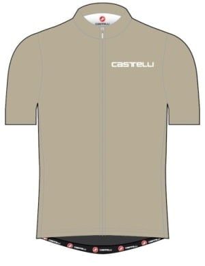 Maillot manches courtes Castelli Strada Sable