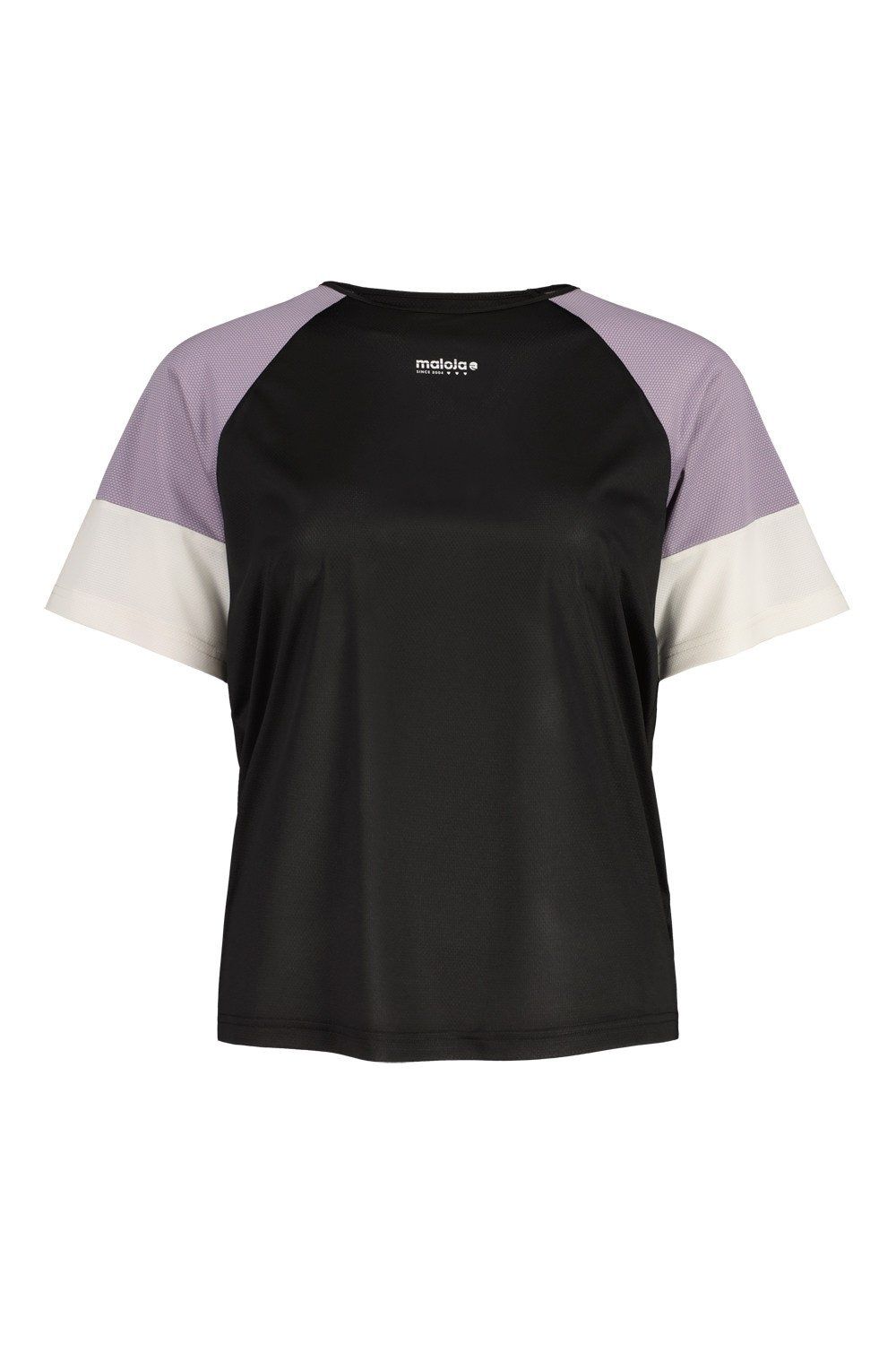 Maillot manches courtes Maloja HochgasserM Femme Noir/Multicolor