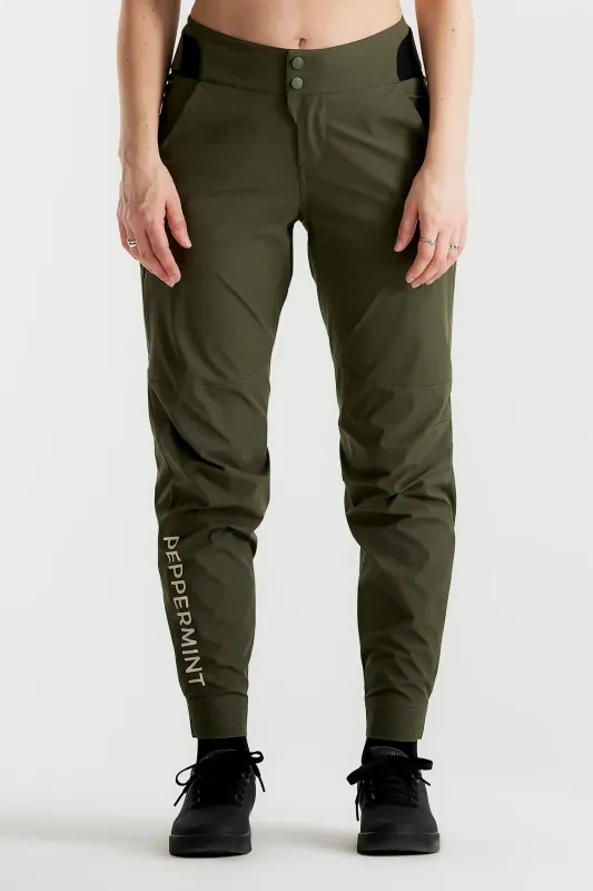 Pantalon Peppermint Signature MTB Femme Vert Épicéa