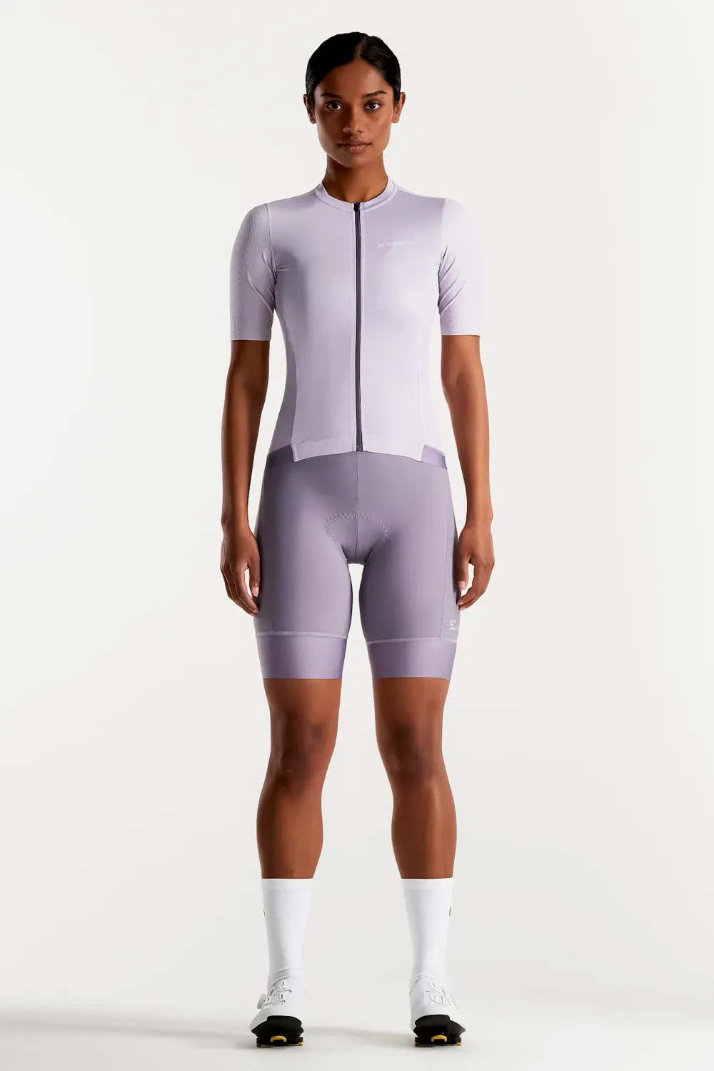 Maillot manches courtes Peppermint Signature Femme Lilas