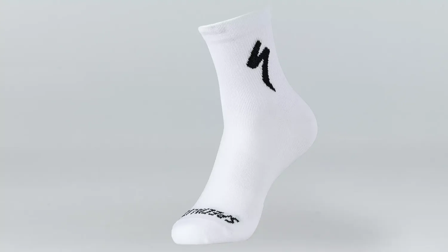 Bas Specialized Soft Air Road Mid Blanc/Logo Noir