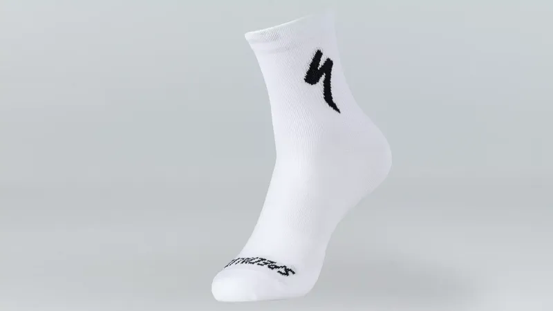 Bas Specialized Soft Air Road Mid Blanc/Logo Noir