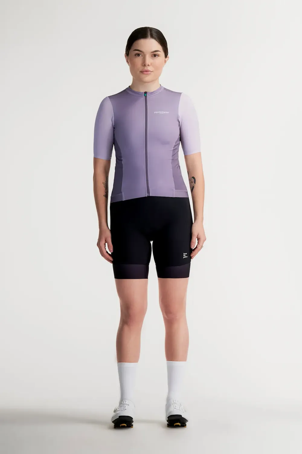 Maillot manches courtes Peppermint Signature Femme Mauve