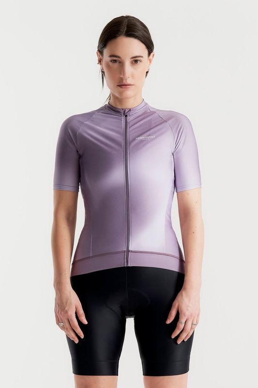 Maillot manches courtes Peppermint Classic Femme Lilas Métallisé 