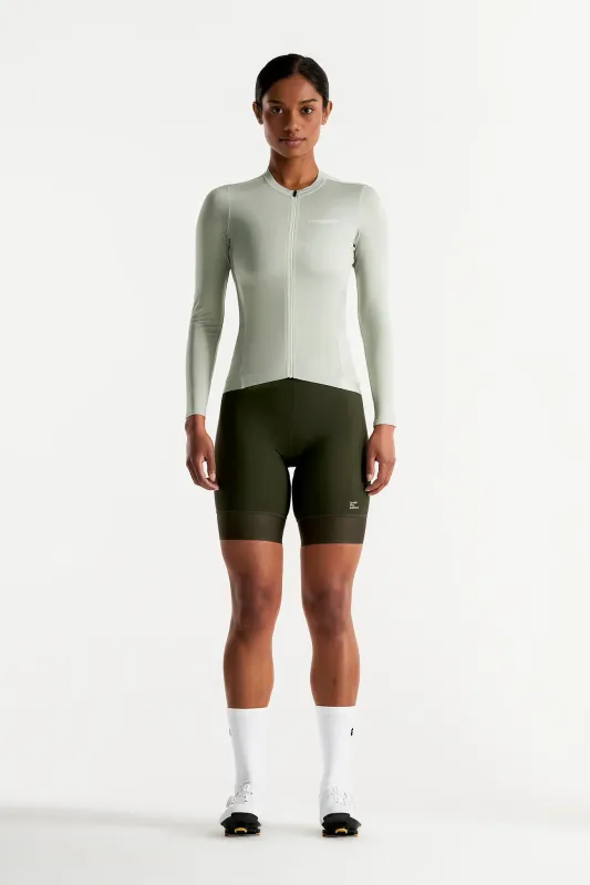 Maillot manches longues Peppermint Signature Femme Sauge