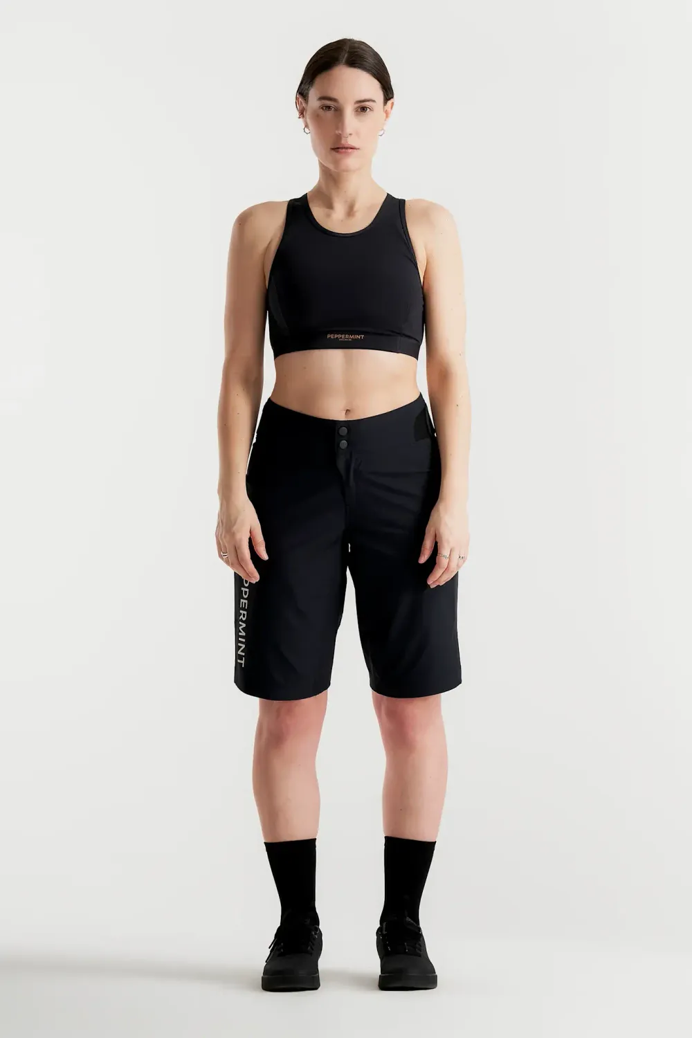 Short Peppermint Signature Tech Femme Noir