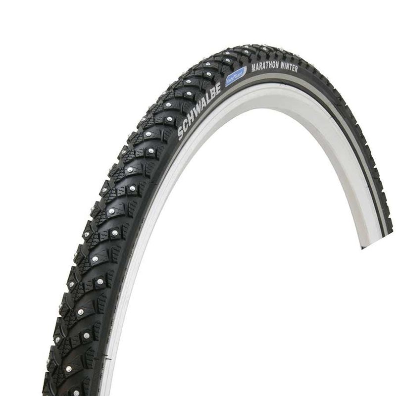 Pneu clouté Schwalbe Marathon Winter Plus 26&#39;&#39;x2.00 Rigide, Tringle, Winter, SmartGuard, 67TPI, Noir