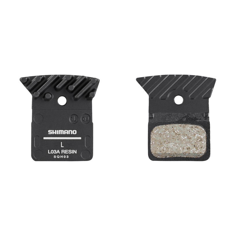 Plaquettes de freins à disque Shimano, Patins &quot;Flat Mount&quot; Type L, Forme: Shimano K-Type/L-Type, Résine, Paire
