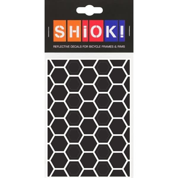 Collants réfléchissants hexagonaux Shiok! Noir
