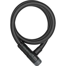Cadenas à câble à clé Abus 6412K 85cm Noir