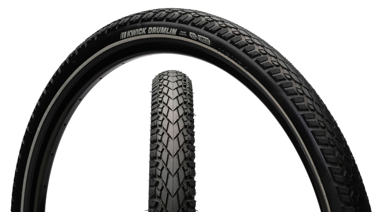 Pneu Kenda Kwick Drumlin 26&#39;&#39;x1.75 Rigide Tringle Single 60Tpi Noir