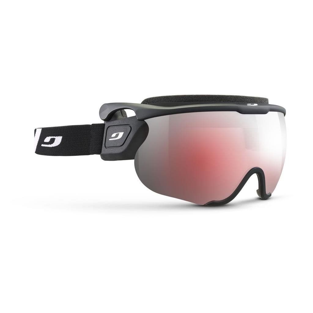 Lunette Julbo Sniper EVO L Noir Mat - Strap Noir/Blanc - Lentilles Spectron Interchangeables Clair/Rouge/Fumée cat:0+2+3