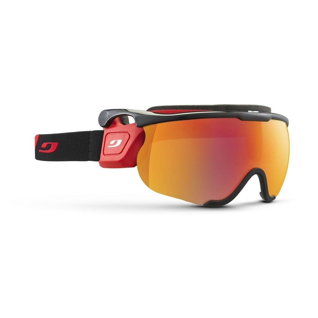 Lunette Julbo Sniper EVO M Noir/Rouge - Strap Rouge/Noir - Lentille Spectron2 Orange w Feu Multi cat:2