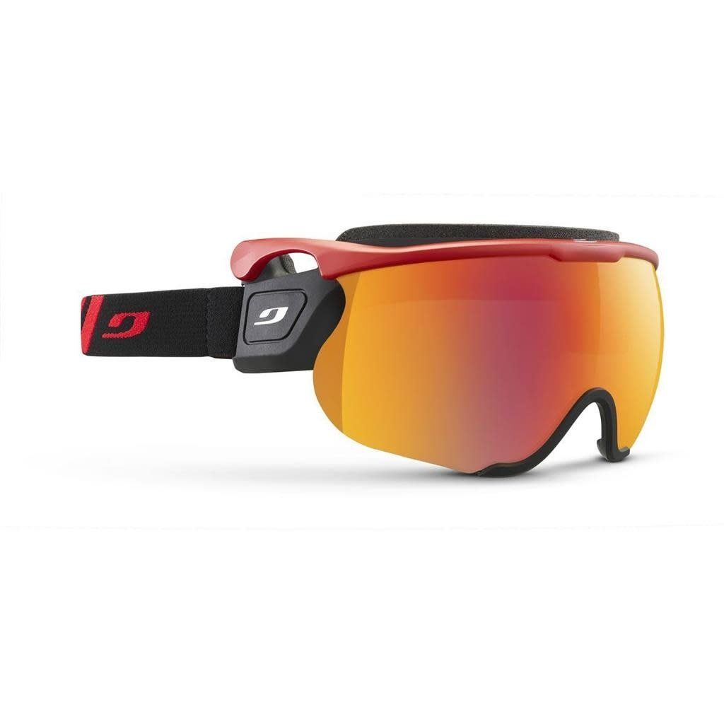 Lunette Julbo Sniper EVO L Rouge/Noir - Strap Rouge/Noir - Lentille Spectron2 Orange w Feu Multi cat:2