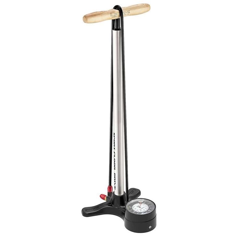 Pompe à pied Lezyne Sport Floor Drive 3.5&quot; ABS-1 Pro Chuck 220psi Argent