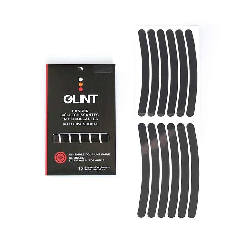 Bande réfléchissante GLINT Ensemble pour Roue (Noir)