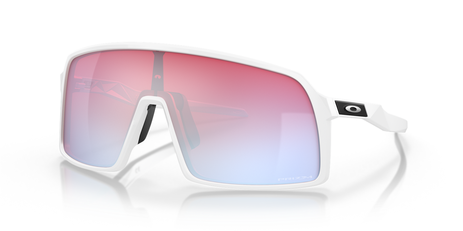 Lunette Oakley Sutro Blanc Poli - Lentille Prizm Snow Saphir