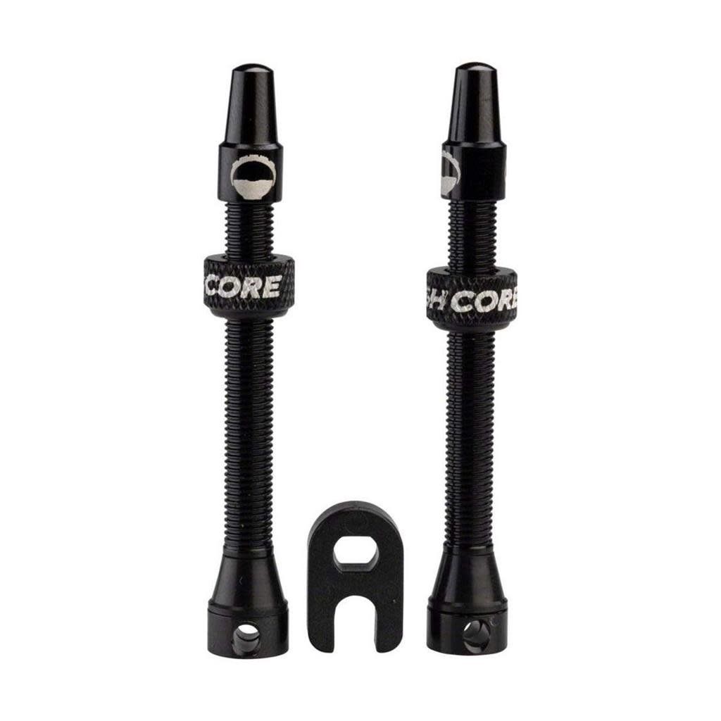 Ensembles de valves tubeless Cushcore 55mm Noir