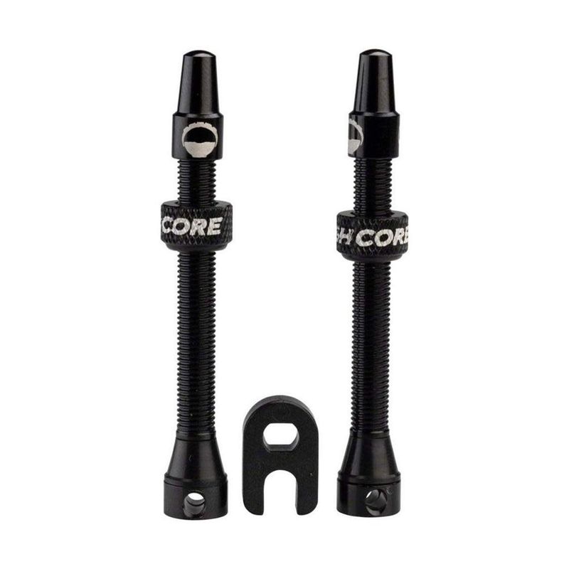 Ensembles de valves tubeless Cushcore 55mm Noir