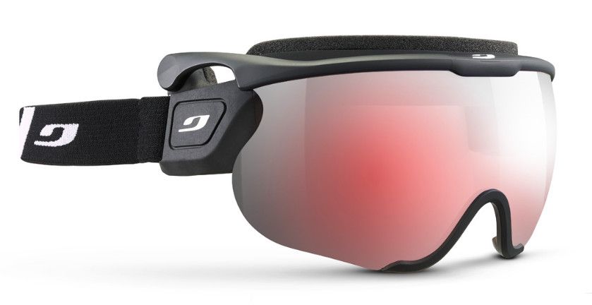 Lunette Julbo Sniper EVO L Noir - Strap Noir/Blanc - Lentille Rose Spectron cat:2
