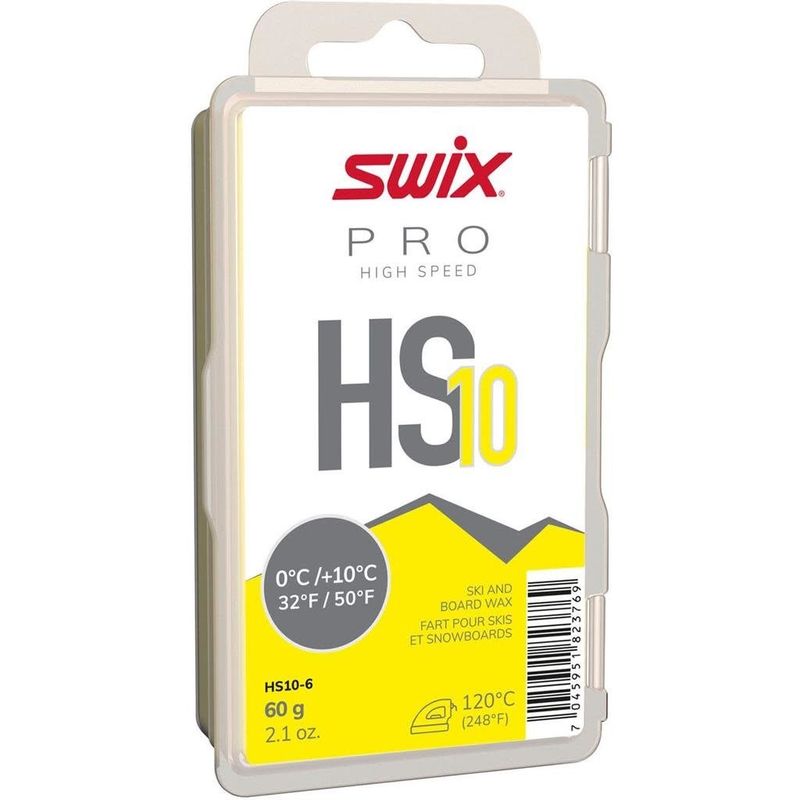 Fart de glisse Swix HS10 Jaune 0/+10C 60g