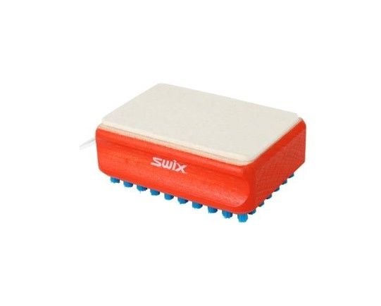 Brosse rectangulaire Swix F4 Combi en Feutre et Nylon Bleu
