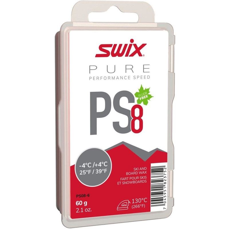Fart de glisse Swix PS8 Rouge -4/+4C 60g