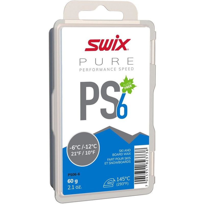 Fart de glisse Swix PS6 Bleu -6/-12C 60g