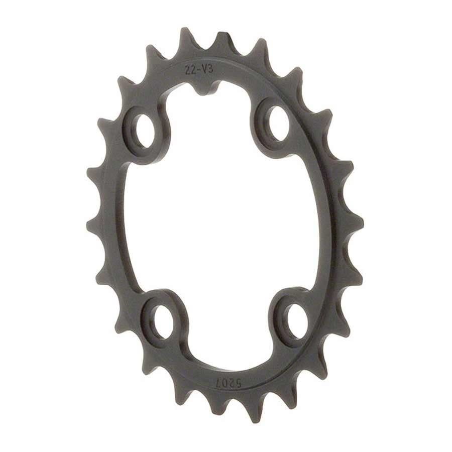 Plateau Intérieur Truvativ, 22D, 8-9-10vit, BCD 64mm, 4-Boulon, Pour MTB triple, Aluminum, Noir
