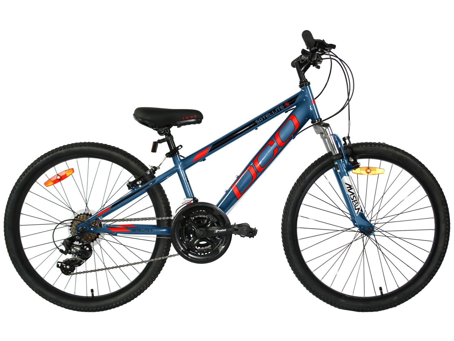 Vélo DCO Satellite S 24po Bleu Tempête/Rouge/Noir