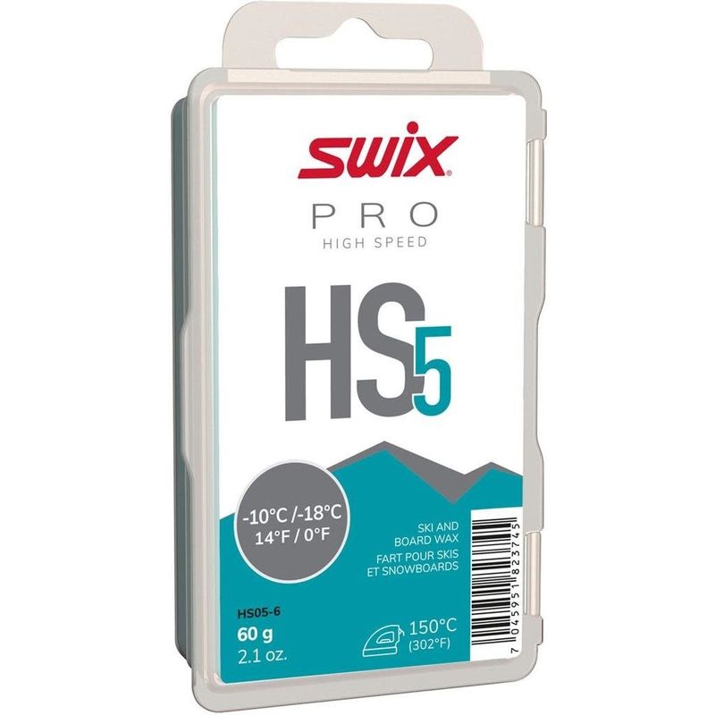 Fart de glisse Swix HS5 Turquoise -10/-18C 60g