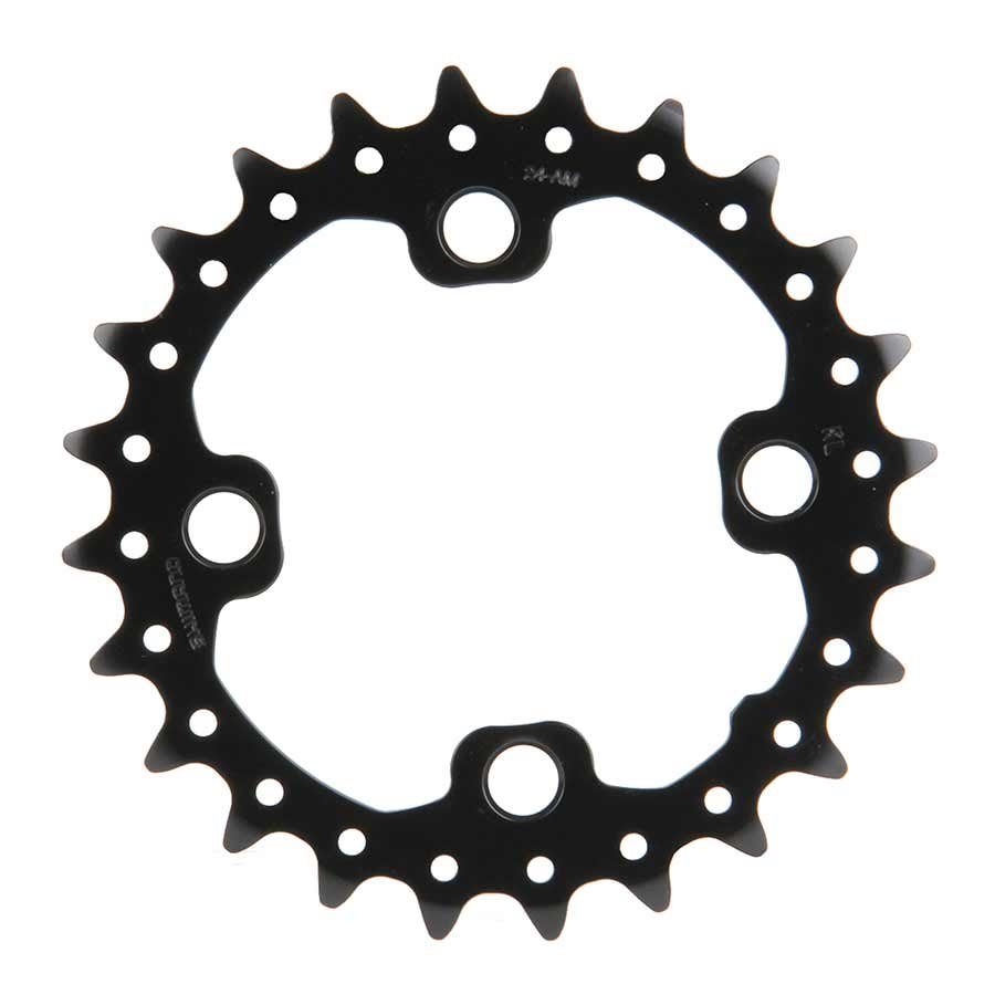 Plateau Intérieur Shimano SLX FC-M675,  24D, 10vit., BCD: 64mm, 4 Boulons, Pour 24/38, Aluminium, Noir