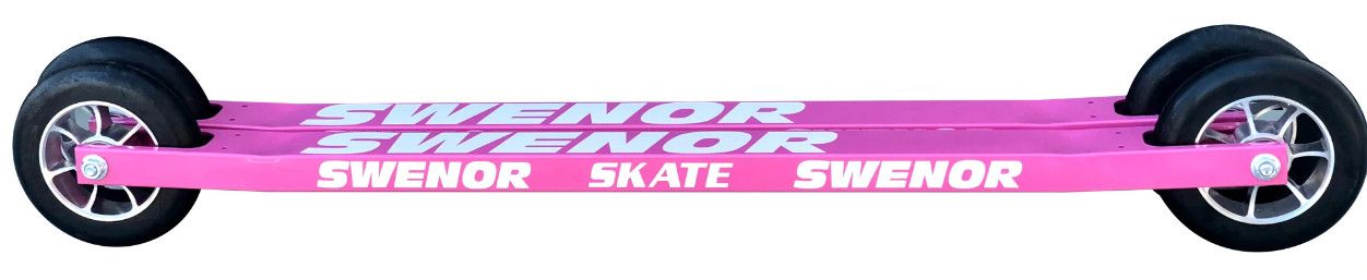 Skis à roulettes Swenor Skate Aluminium Rose avec Roues Standard #2