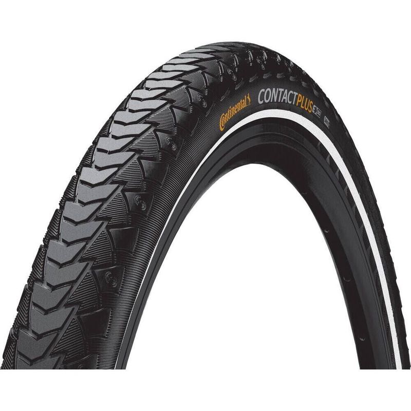 Pneu Continental Contact Plus 700x28c Noir/Reflex