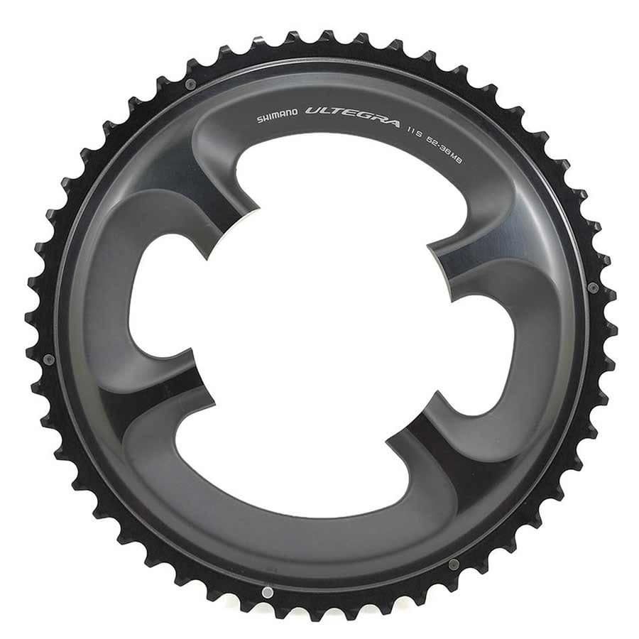 Plateau extérieur Shimano Ultegra FC-6800, 52D, 11vit, BCD: 110mm, 4B, MB pour 52-36D, Aluminum, Gris