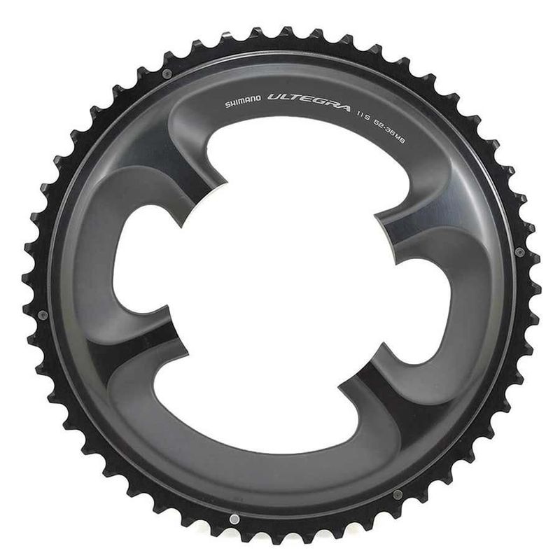 Plateau extérieur Shimano Ultegra FC-6800, 52D, 11vit, BCD: 110mm, 4B, MB pour 52-36D, Aluminum, Gris