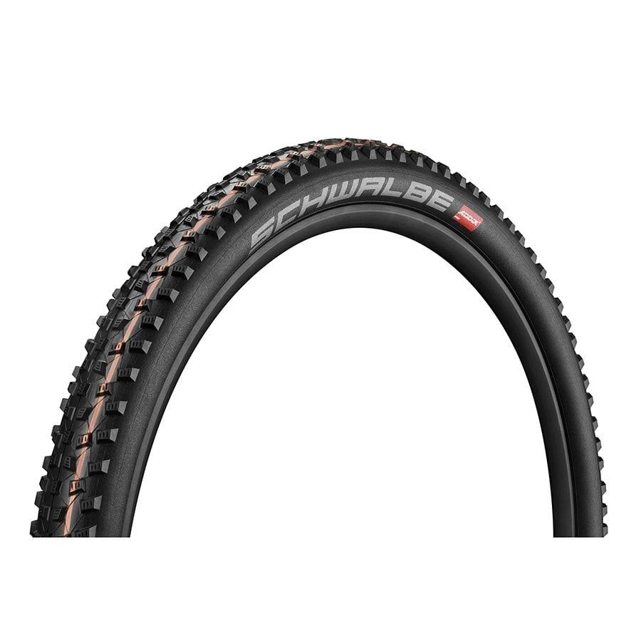 Schwalbe, Rocket Ron Addix, Pneu de VTT, 27.5&#39;&#39;x2.25, Pliable, Tubeless Ready, Addix Speedgrip, SnakeSkin, 67TPI, Noir