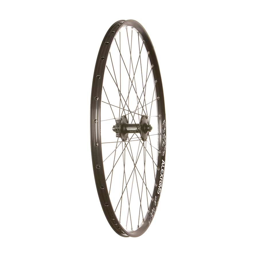 Roue avant Wheel Shop, Alex MD21 / Shimano M475 26&#39;&#39;, 32 rayons Sapim Leader, Disc IS 6 boulons, QR, 100mm