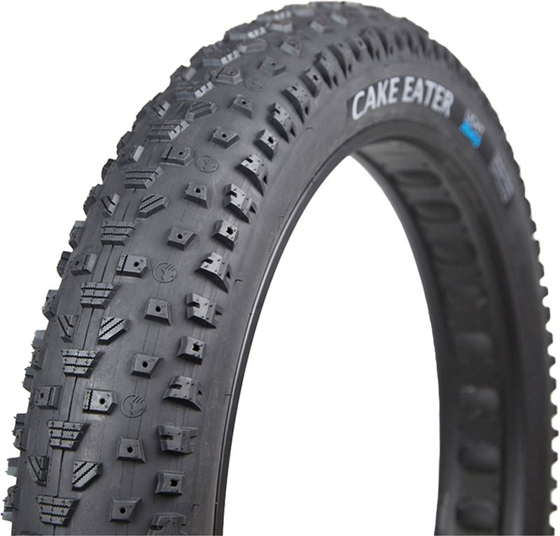 Pneu avec trous à clou Terrene Cake Eater Ultralight 27.5&#39;&#39;x4.5, Pliable, Tubeless-Ready, 120Tpi, Noir