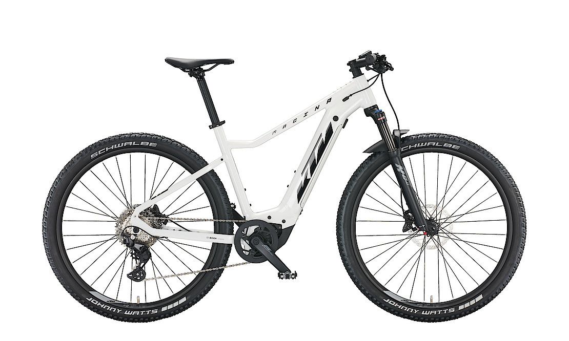 Vélo électrique KTM Macina Race 591 Blanc Métallique L/48