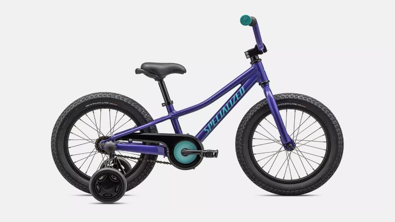 Vélo Specialized Riprock Coaster 16&#39;&#39; 2025 Violet Brillant/Bleu Lagon