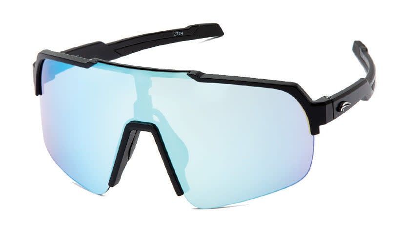 Lunettes Atmosphere Top Dog Noir Mat - Lentille Bleu Revo